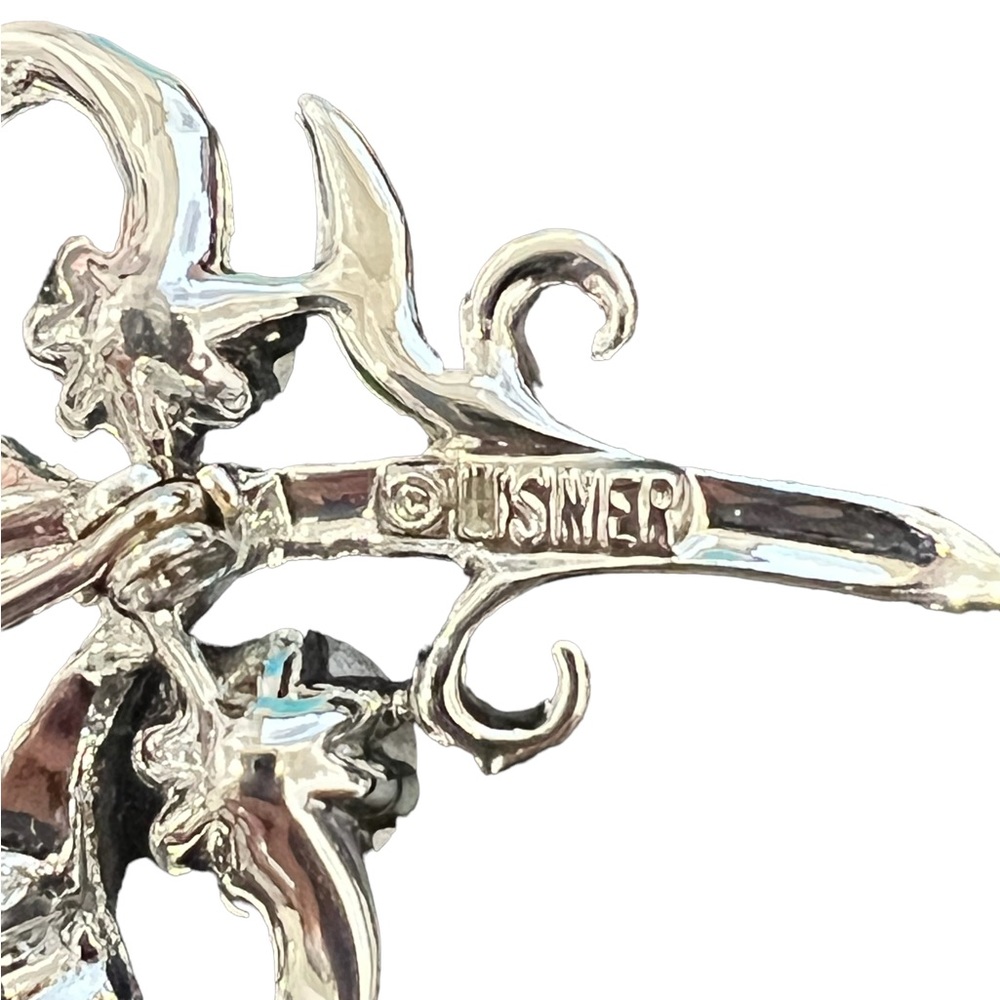 Vintage Lisner Rhinestone Brooch - Picture 4 of 5